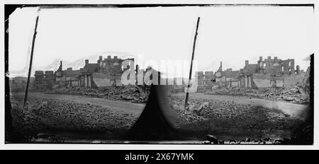 Richmond, Virginia. Burnt District, Bürgerkriegsfotos 1861-1865 Stockfoto