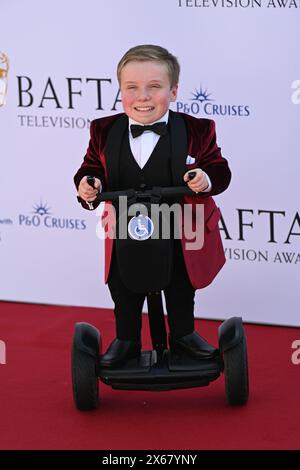 LONDON, ENGLAND – 12. MAI: Lenny Rush nimmt an den BAFTA Television Awards 2024 mit P&O Cruises in der Royal Festival Hall in London Teil. Quelle: Siehe Li/Picture Capital/Alamy Live News Stockfoto