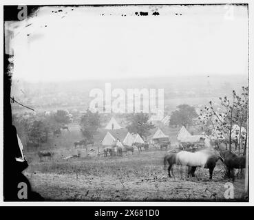 Cumberland Landing, Virginia. Bundeslager auf der Pamunkey, Bürgerkriegsfotos 1861-1865 Stockfoto