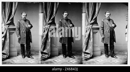 Oberst H. Almstedt, 2. Mo. Artillerie, Bürgerkriegsfotos 1861-1865 Stockfoto