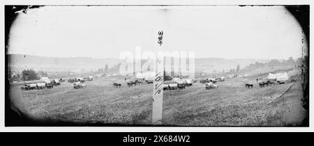 Cumberland Landing, James River, Virginia. Lager der Armee der Potomac, Bürgerkriegsfotos 1861-1865 Stockfoto