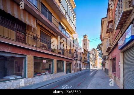 Santuario de la Virgen de Monserrate, Hausfassade, Kirche, Altstadt, Architektur, Orihuela, Autonomy of Valencia, Spanien, Stockfoto