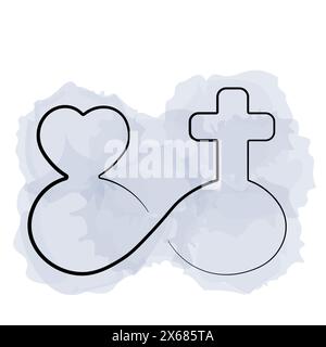 Für Ikonen, Web, Postkarten, Dekor, Verpackung, Ausdrucke für Dinge, Websites, Banner Postkarten decken Poster, einzelne Elemente usw. ab Stock Vektor