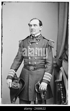 Commodore J.S. Palmer, USA, Bürgerkriegsfotos 1861-1865 Stockfoto