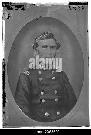 Braxton Bragg, CSA, Bürgerkriegsfotos 1861-1865 Stockfoto