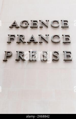 Paris, Frankreich 04.30.2024 Agence France Presse (AFP) ist die älteste Nachrichtenagentur der Welt. Stockfoto