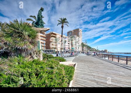 El Hombre del Mar, Statue, Paseo Maritimo Juan Aparicio, Playa del Cura, Kunstwerk, Denkmal, Torrevieja, Alicante, Valencianische Gemeinschaft, Spanien, Stockfoto