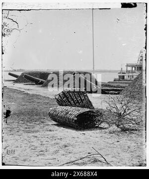 Charleston, South Carolina (Umgebung). Fort, Bürgerkriegsfotos 1861-1865 Stockfoto