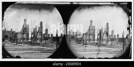 Richmond, Virginia. Burnt District, Bürgerkriegsfotos 1861-1865 Stockfoto