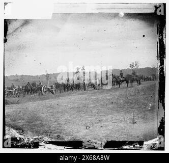 Antietam, Maryland. Captain J.M. Knap's Pin. Independent Battery 'E' Light Artillery, Bürgerkriegsfotos 1861-1865 Stockfoto
