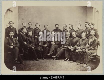 Lieut. General W. T. Sherman and Staff, Washington, D.C., Mai 1865. General William T. Sherman and Staff, Civil war Photos 1861-1865 Stockfoto