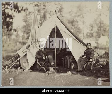 Kapitän Thomas Alexander, 80. New Yorker Infanterie, September 1863, Captain Alexander, 80. New Yorker Infanterie, (Culpeper, September 1863), Bürgerkriegsfotos 1861-1865 Stockfoto