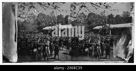 Washington, District of Columbia. Große Rezension der Armee, Bürgerkriegsfotos 1861-1865 Stockfoto