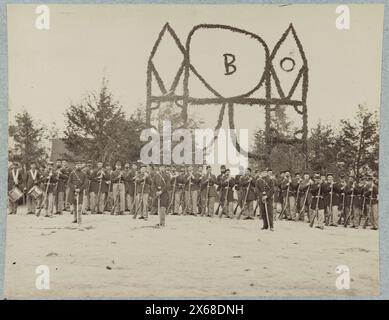 Co. B, 30. Pennsylvania Infanterie, Bürgerkriegsfotos 1861-1865 Stockfoto