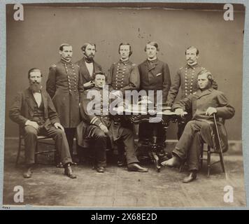 Chefingenieur B. F. Isherwood und Stab, Civil war Photographs 1861-1865 Stockfoto