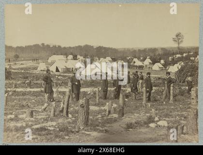 Lager der 30. Pennsylvania Infanterie, Bürgerkriegsfotos 1861-1865 Stockfoto