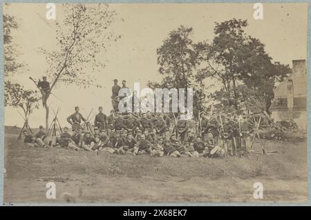 B Company, 22d New York State Militia in der Nähe von Harpers Ferry, Virginia, 1861 I.E..1862, Civil war Photographs 1861-1865 Stockfoto