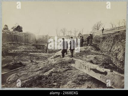 Dutch Gap Canal, James River, Virginia, November 1864, Bürgerkriegsfotos 1861-1865 Stockfoto