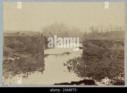 Schlachtfeld von Bull Run, Ruinen der Steinbrücke, Fotos des Bürgerkriegs 1861-1865 Stockfoto