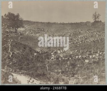 Gefangene der Konföderierten in Belle Plain Landing, Virginia, gefangen mit Johnson's Division, 12. Mai 1864, Civil war Photographs 1861-1865 Stockfoto