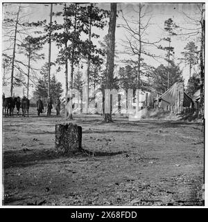 Richmond, Virginia (Umgebung). General David B. Birneys Hauptquartier, 2. Division, 10. Korps, Bürgerkriegsfotos 1861-1865 Stockfoto