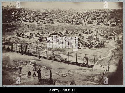 Andersonville Prison, Ga, 17. August 1864. Vogelperspektive, Bürgerkriegsfotos 1861-1865 Stockfoto