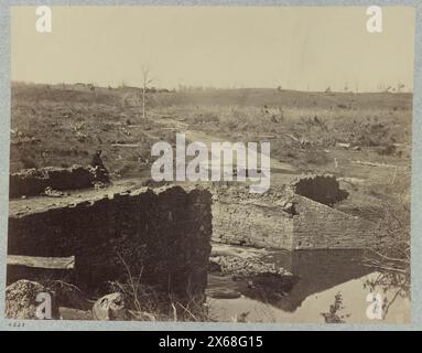 Schlachtfeld von Bull Run, Ruinen der Steinbrücke, Fotos des Bürgerkriegs 1861-1865 Stockfoto