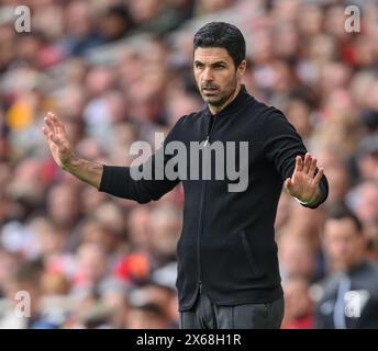 London, Großbritannien. Mai 2024 - Arsenal gegen AFC Bournemouth - Premier League - Emirates Stadium. Arsenal Manager Mikel Arteta. Bildnachweis: Mark Pain / Alamy Live News Stockfoto