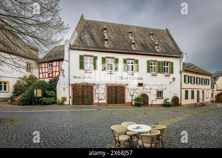 Historisches Stadtzentrum in Oestrich (Rheingau), Hessen, Deutschland Stockfoto