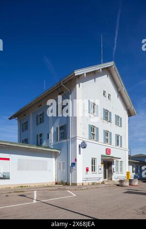 Bahnhof, Prien am Chiemsee, Oberbayern, Bayern, Deutschland, Europa Stockfoto