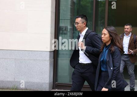 Westminster, London, Großbritannien. Mai 2024. Der stellvertretende Generaldirektor des Hong Kong Economic and Trade Office, WONG Hoi Ling, Amy, beobachtete die Kautionsverhandlung vor dem Westminster Magistrate Court, nachdem drei Männer gemäß dem National Security Act wegen Unterstützung des Hongkonger Geheimdienstes angeklagt wurden. Quelle: Shing Hei Yip/Alamy Live News Stockfoto