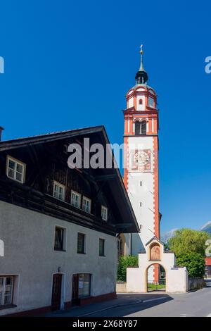 Absam, Kirche Basilika St. Michael in der Region Hall-Wattens, Tirol, Österreich Stockfoto