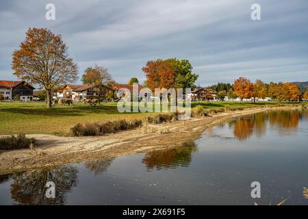 Forggensee bei Schwangau, Allgäu, Bayern, Deutschland Stockfoto