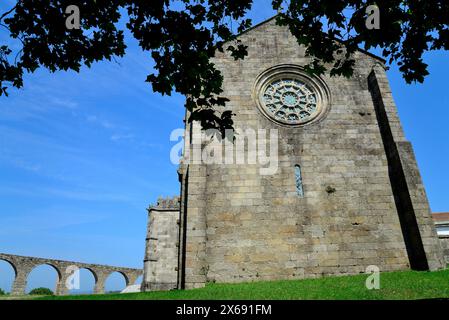 Kirche Santa Clara in Vila do Conde, Porto, Portugal Stockfoto