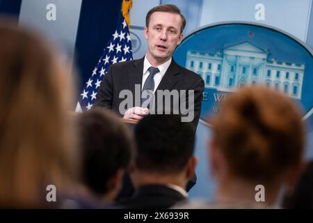 Washington, Usa. Mai 2024. Der nationale Sicherheitsberater Jake Sullivan spricht während des Daily Press Briefing am 13. Mai 2024 im Weißen Haus in Washington, DC (Foto: Samuel Corum/SIPA USA) Credit: SIPA USA/Alamy Live News Stockfoto