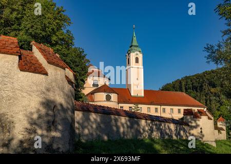 Benediktinerabtei Kloster Weltenburg bei Weltenburg, Bayern, Deutschland Stockfoto