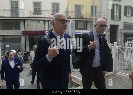 Bergamo, Italien. Mai 2024. Claudio Salvagni ( avvocato Bossetti ) avvocato Camporini ( avvocato Bossetti ) - Caso Yara Ganbirasio, Revisione reperti processo Massimo Bossetti, 13 Maggio 2024 - Bergamo Italia ( Foto Tiziano Mazoni/LaPresse) Claudio Salvagni (Rechtsanwalt Bossetti) Rechtsanwalt Camporini (Rechtsanwalt Bossetti) - Fall Yara Ganbirasio, Rückblick auf die Exponate im Massimo Bossetti-Prozess, 13. Mai 2024 - Bergamo Italien (Foto Tiziano Mazoni/LaPresse) Credit: LaPresse/Alamy Live News Stockfoto