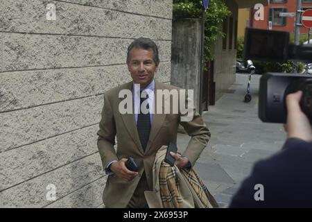 Bergamo, Italien. Mai 2024. Enrico pelillo legale famiglia Yara Ganbirasio - Caso Yara Ganbirasio, Revisione reperti processo Massimo Bossetti, 13 Maggio 2024 - Bergamo Italia ( Foto Tiziano Mazoni/LaPresse) Enrico pelillo Rechtsanwaltsfamilie Yara Ganbirasio - Fall Yara Ganbirasio - Yara Ganbirasio Fall, Überblick über die Ausstellungsstücke Massimo Bossetti, 13 Mai 2024 - Bergamo Presse Quelle: LaPresse/Alamy Live News Stockfoto