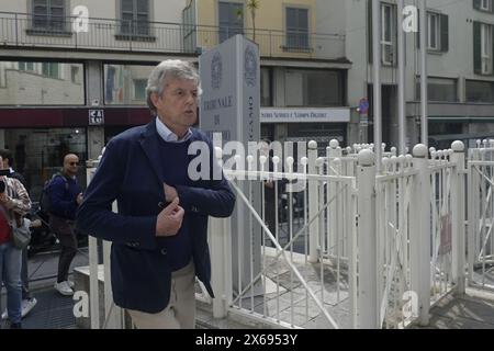 Bergamo, Italien. Mai 2024. Avvocato della famiglia Ganbirasio Pezzotta Andrea - Caso Yara Ganbirasio, Revisione reperti processo Massimo Bossetti, 13 Maggio 2024 - Bergamo Italia ( Foto Tiziano Mazoni/LaPresse) Rechtsanwalt der Familie Ganbirasio Pezzotta Andrea - Yara Ganbirasio Fall, Überblick über die Ausstellungsstücke Massimo Bossetti, 13 Mai 2024 - Bergamo Italien (Foto Tiziano Mazoni/LaPresse) Credit: LaPresse/Alamy Live News Stockfoto