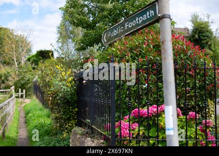 Englischer Fußweg Stockfoto