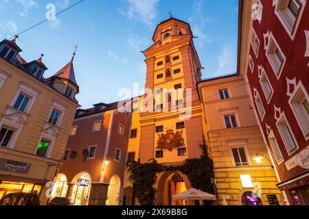 Vilshofen an der Donau, Stadtturm in Niederbayern, Bayern, Deutschland Stockfoto