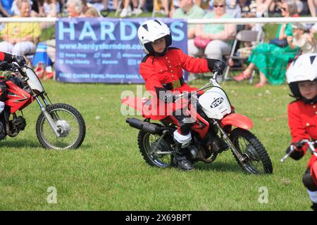 11. Mai 2024 das Imps-Motorradausstellungsteam trat auf der Nottinghamshire County Show vor Stockfoto