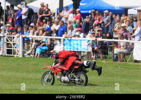 11. Mai 2024 das Imps-Motorradausstellungsteam trat auf der Nottinghamshire County Show vor Stockfoto