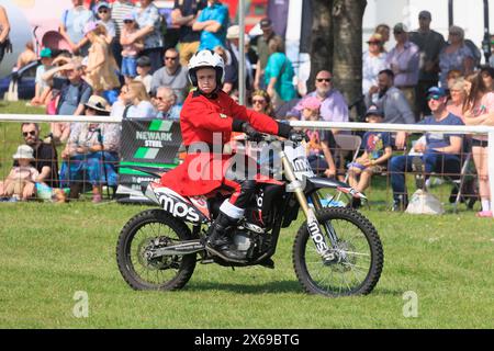 11. Mai 2024 das Imps-Motorradausstellungsteam trat auf der Nottinghamshire County Show vor Stockfoto