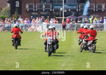 11. Mai 2024 das Imps-Motorradausstellungsteam trat auf der Nottinghamshire County Show vor Stockfoto