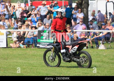 11. Mai 2024 das Imps-Motorradausstellungsteam trat auf der Nottinghamshire County Show vor Stockfoto