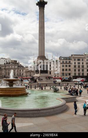 London, England, Vereinigtes Königreich; Trafalgar Square; Plac Trafalgarski; 特拉法加廣場 Stockfoto