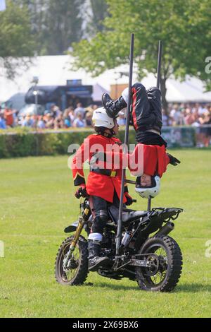 11. Mai 2024 das Imps-Motorradausstellungsteam trat auf der Nottinghamshire County Show vor Stockfoto