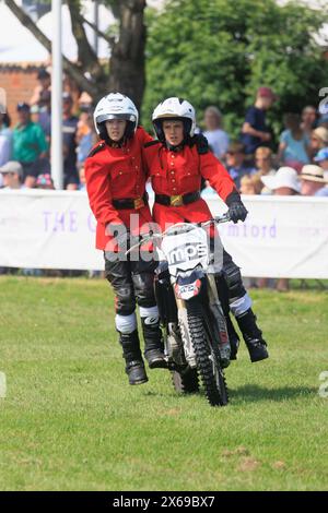 11. Mai 2024 das Imps-Motorradausstellungsteam trat auf der Nottinghamshire County Show vor Stockfoto