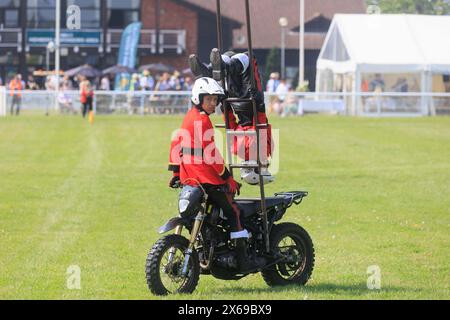 11. Mai 2024 das Imps-Motorradausstellungsteam trat auf der Nottinghamshire County Show vor Stockfoto